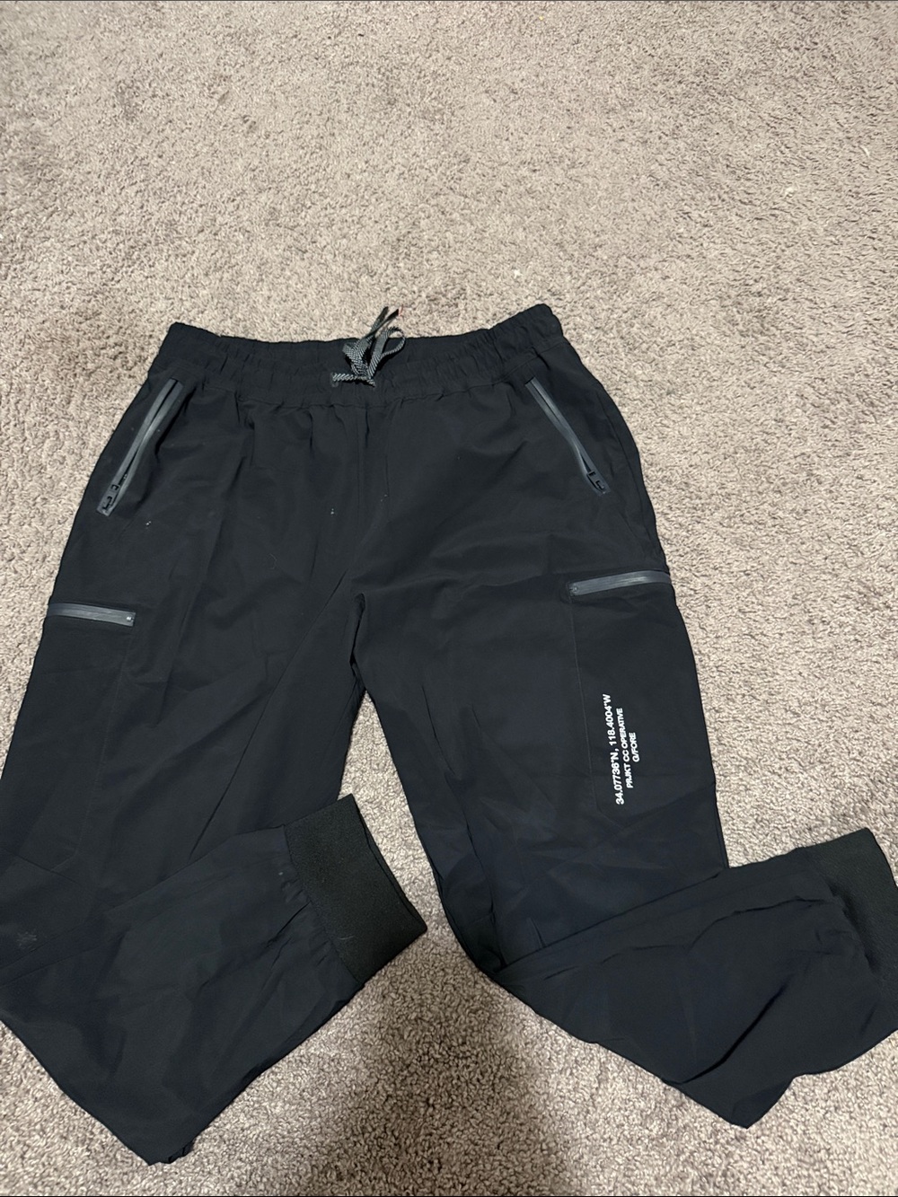 G/FORE Black Tech Jogger Pants with Zip Pockets